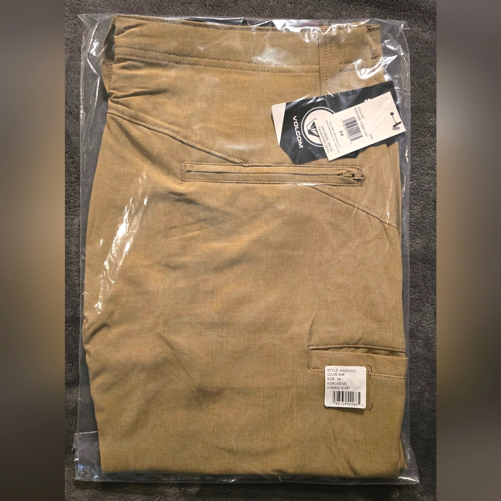 Volcom Kerosene Hybrid Shorts In Khaki